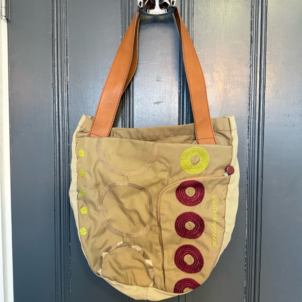Vintage Embroidered Mandarina Duck Tote/Shoulder Bag
